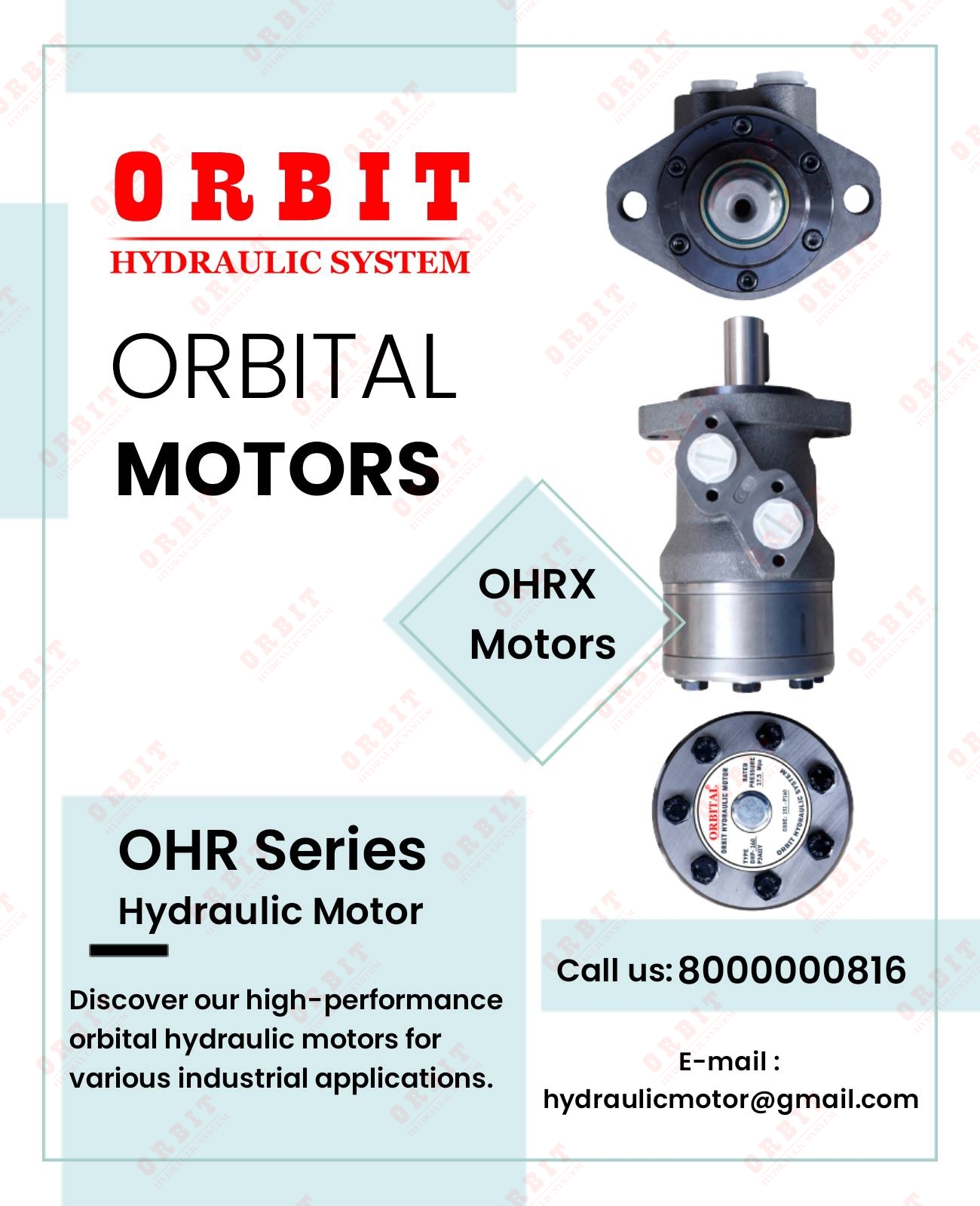 OMRX-50 11185473 White Hydraulic Motor